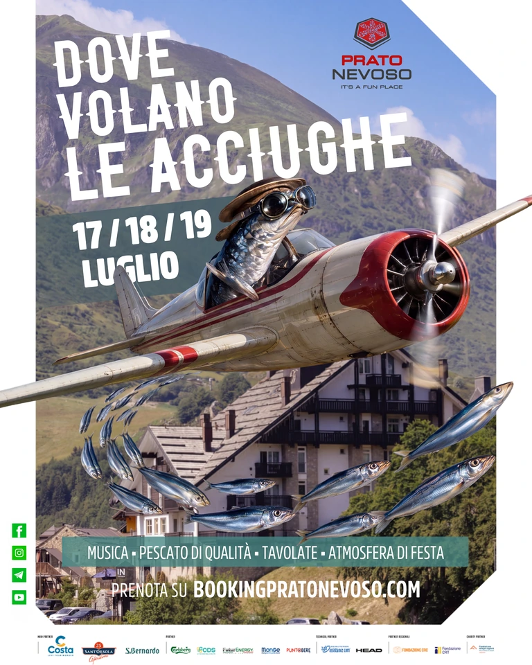Locandina dell’edizione 2026 Dove volano le acciughe, 17, 18 e 19 luglio
