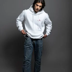 Prato Nevoso White Hoodie