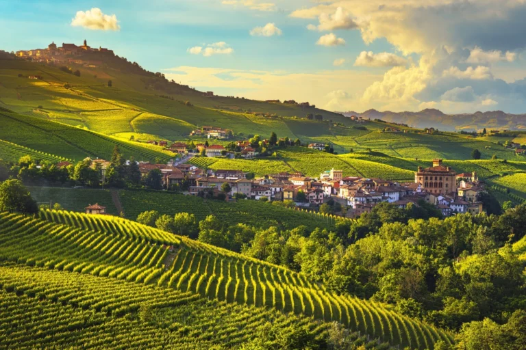 Barolo e il paesaggio delle Langhe tra vigneti e colline